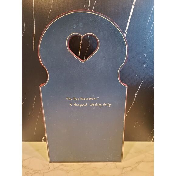 The Tree Decorators Christmas Card Holder A Margaret Wehking Design Wood Signed - Picture 11 of 11